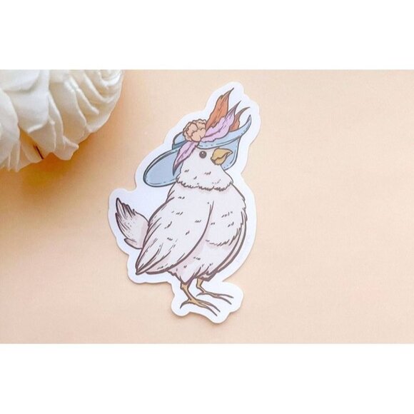 $3 for 15 - NEW Edna von Cluckenberg Chicken Sticker - Clear‎ Vinyl - Picture 4 of 6